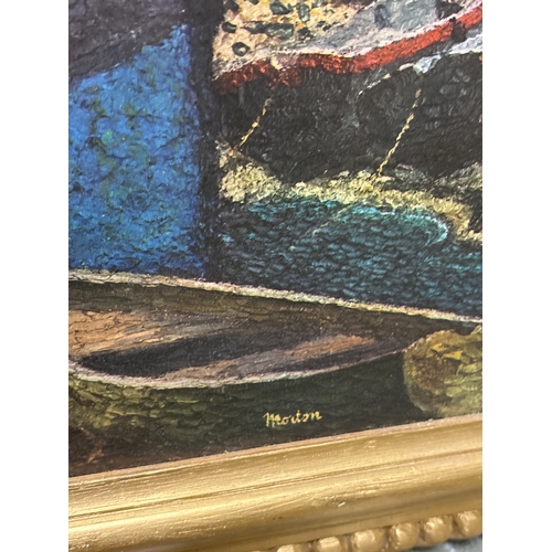 Large gilt framed print 