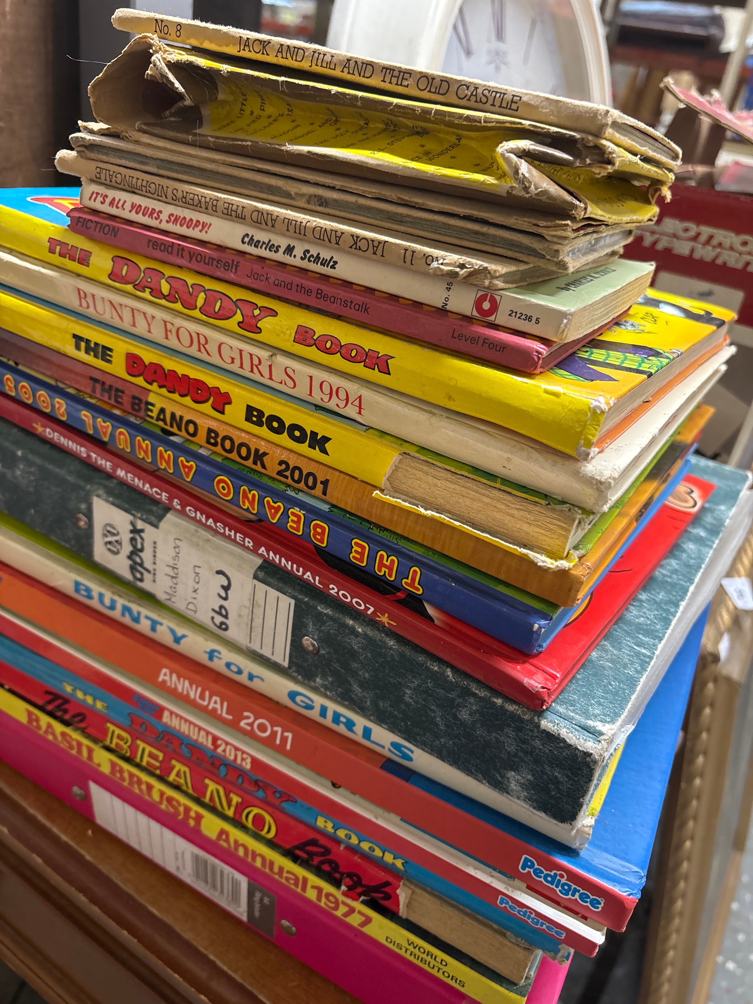 Stack of vintage Annuals & Children’s books