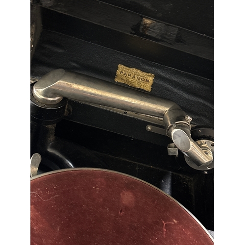 vintage Paragon portable or table-top gramophone/phonograph together ...