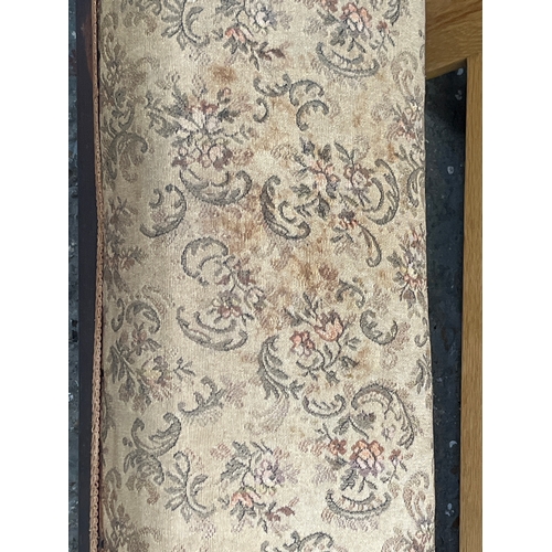 Antique long low footstool, also known as a hearth stool or fender ...