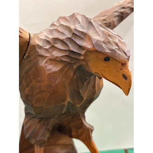 Large Vintage Hand Carved Eagle. Made in the USSR.