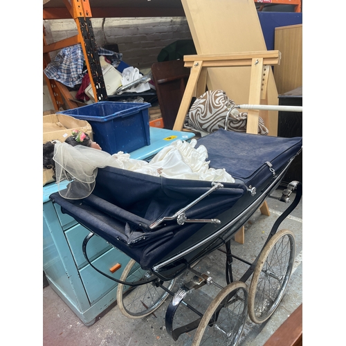 Vintage coach-built pram, manufactured by the iconic British brand ...
