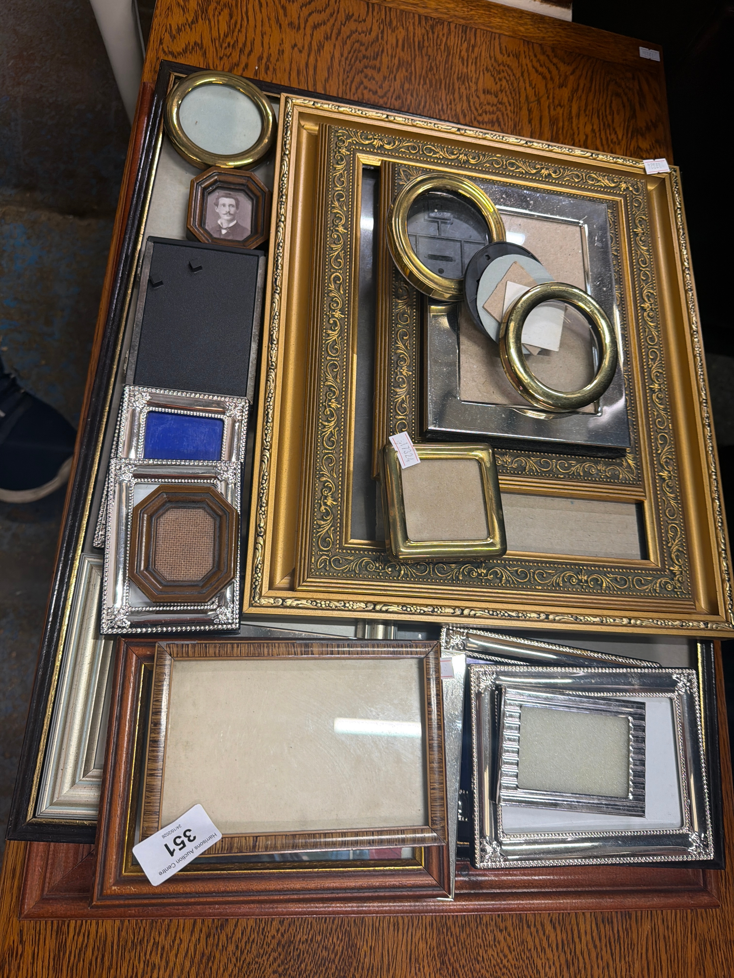 Selection of picture frames. With multiple styles and sizes