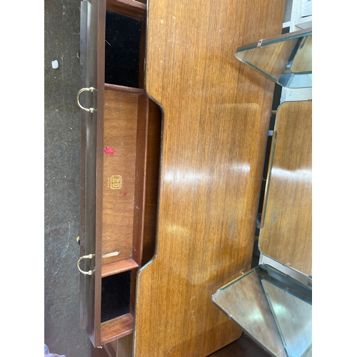 mid-century modern G Plan Librenza tola wood dressing table featuring a ...