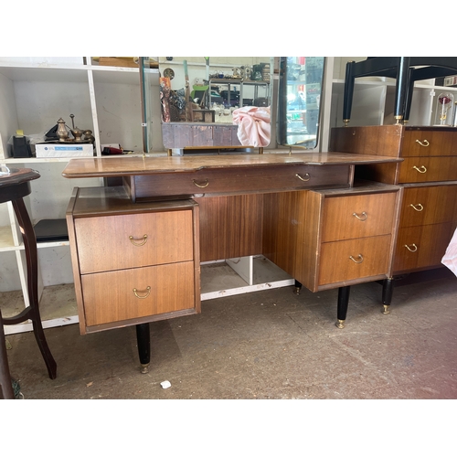 mid-century modern G Plan Librenza tola wood dressing table featuring a ...