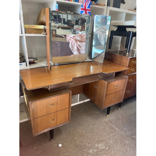 mid-century modern G Plan Librenza tola wood dressing table featuring a ...