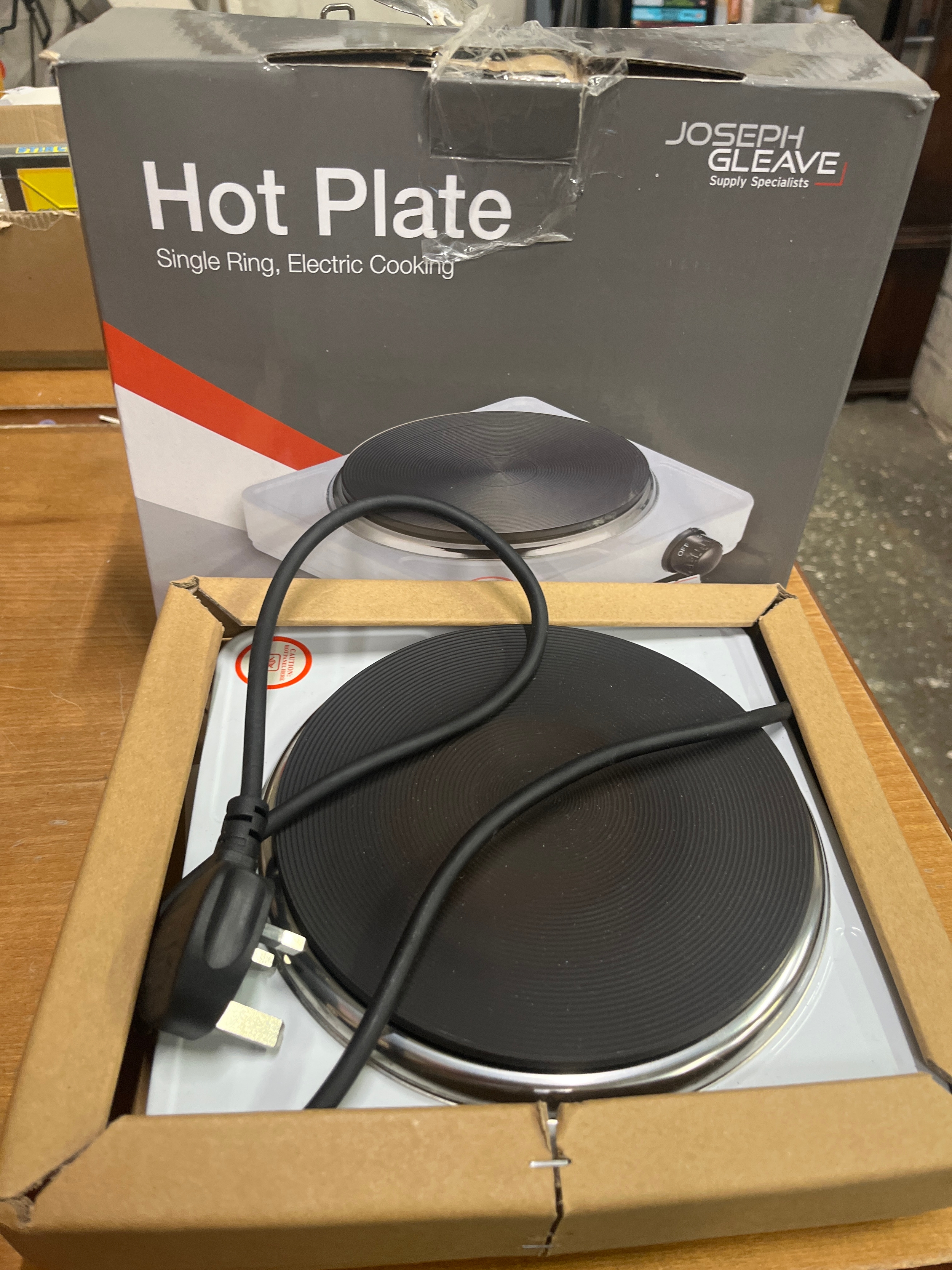 Hot Plate by Joseph Gleave, boxed appears unused