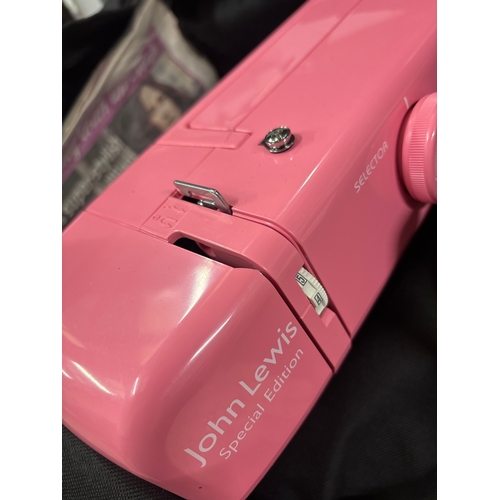 Large strong SINGER Sewing bag containing Pink John Lewis Sewing ...
