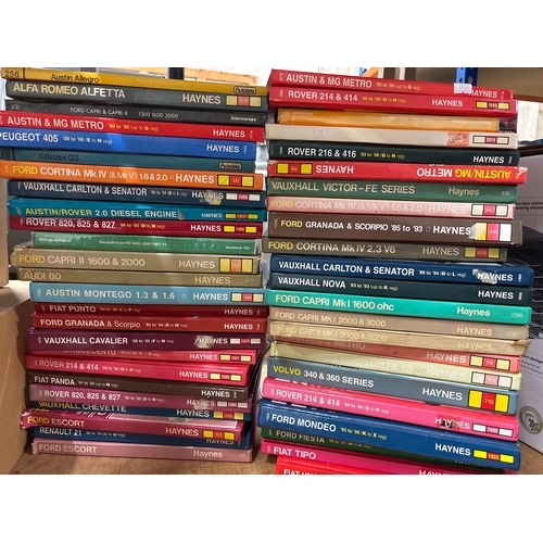 2 large stacks of vintage Haynes Workshop Manuals. See pics