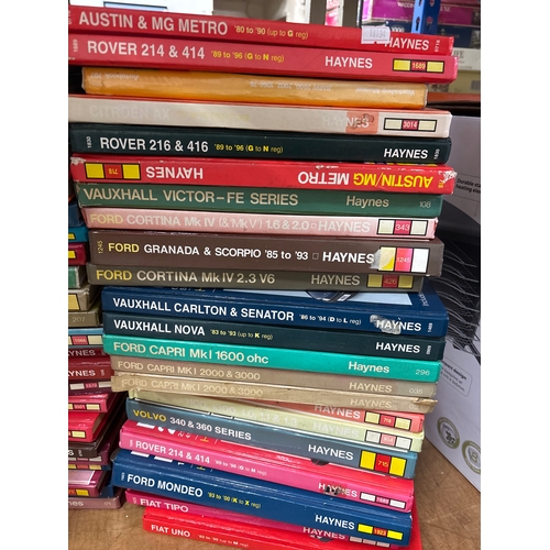 2 large stacks of vintage Haynes Workshop Manuals. See pics
