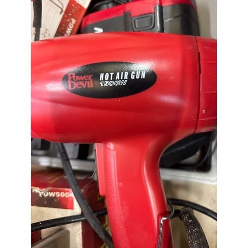 Power Devil Cordless Drill & Power Devil Hot Air Gun