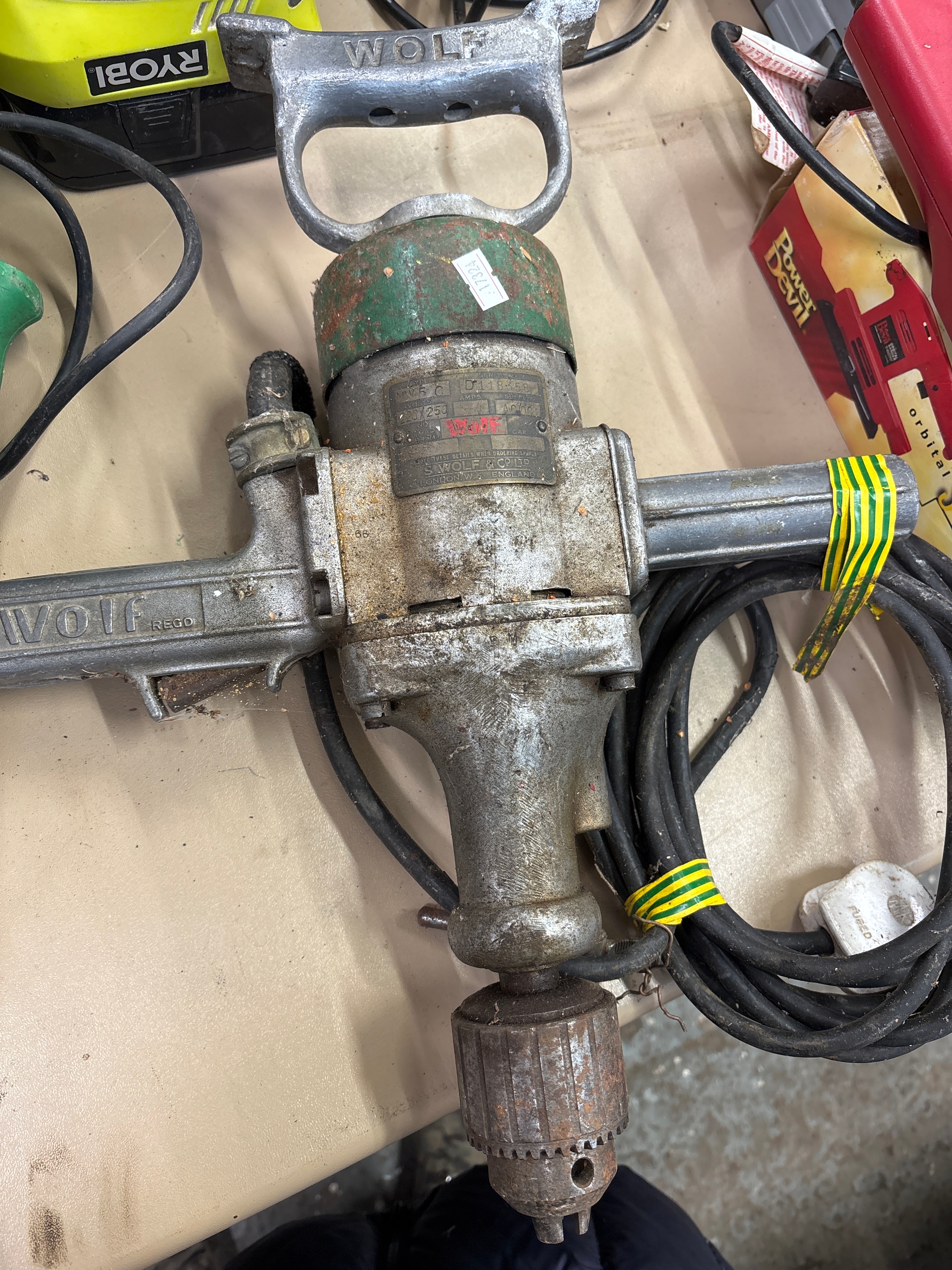 vintage heavy-duty Wolf Electric Drill