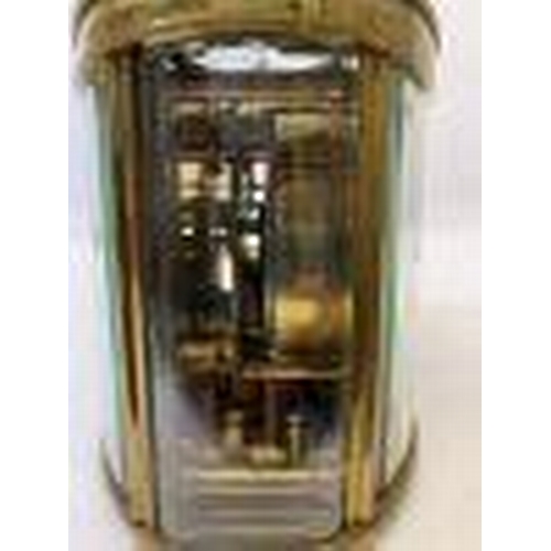 40c - A French double antique carriage clock 10cm high