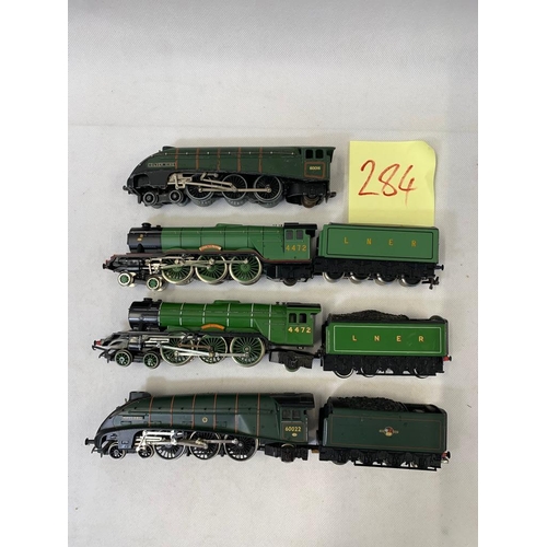 219 - Hornby dublo LNER A4 60016 Silver King, TRIX LNER 4472 Flying Scotsman, TRIANG Hornby LNER A3 4472 F... 