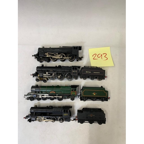 228 - Hornby Dublo LMS 46201 Princess Elizabeth BR Green + tender , Hornby Dublo LMS 8F 48073, BR Black + ... 