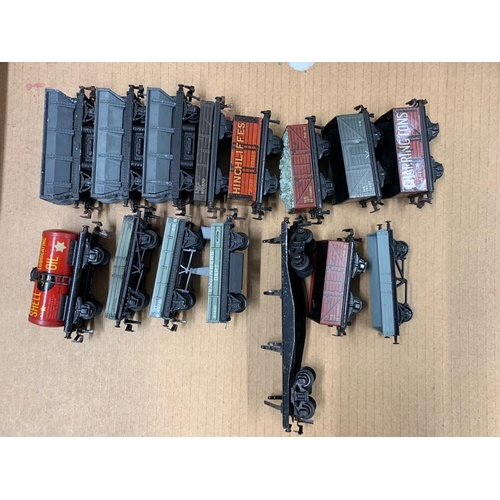 309 - box of 15 TTR Freight wagons, metal 
 Condition 4 
  
 651