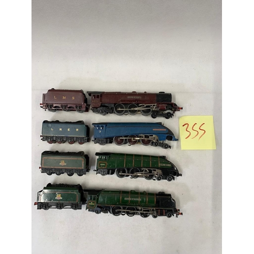 378 - HORNBY Dublo LNERA4 7 SIR NIGEL GRESLEY, Lner garter blue with tender, HORNBY Dublo LMS 46232 Duches... 