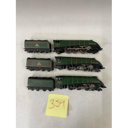 382 - HORNBY Dublo LNER A4 60016 Silver King BR green with tender, HORNBY Dublo LNER A4 BR green 60016 Sil... 