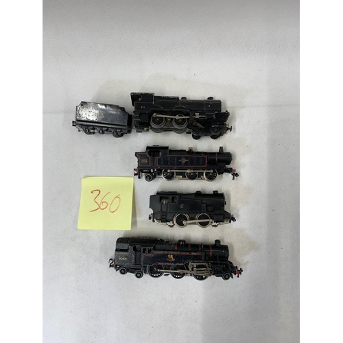 384 - HORNBY ublo LNER A4 60016 Silver King BR green with tender, HORNBY Dublo LNER N2 69567 BR black Body... 