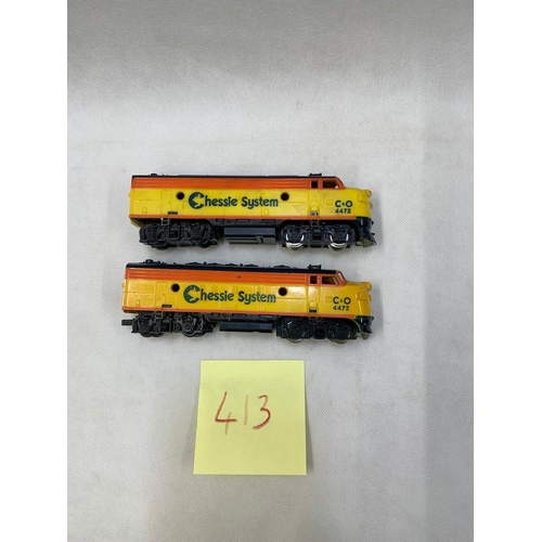 23 - Life Like J346 4472 Chessie System x 2 
 Condition 5 
 Photo 413