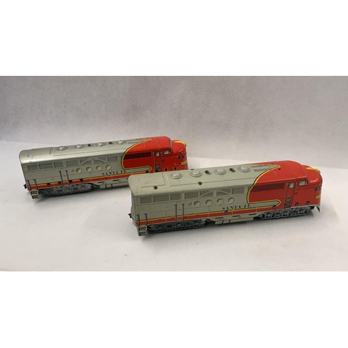 267 - 0 Gauge Mary Tin Santa Fe no.21 converted 1951-54, 1x PC & 1 x DC 
 Condition 4 
  
 840