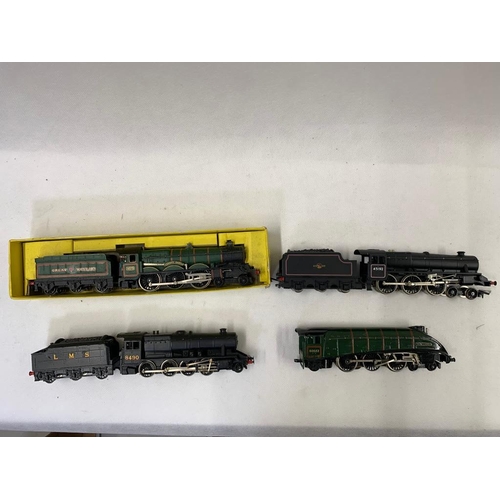 403 - Hornby R859 black / Dublo A4 mallard no tender / Dublo 20735 castle class / wrenn wartime black clas... 