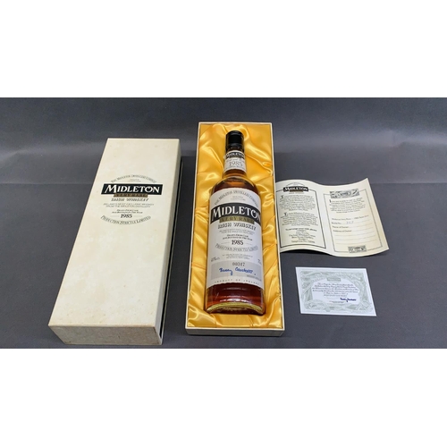 14 - A bottle of very rare Midleton Irish Whiskey, 1985, sealed and unopened, no 00347, 1985