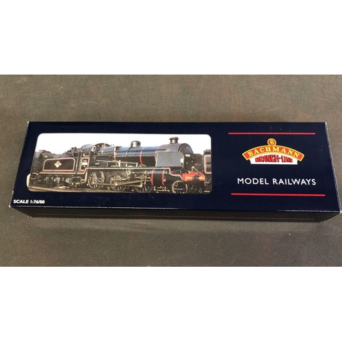 240 - Bachmann 00 Gauge N Class BR 2-6-0 with 6 wheel tender in BR black livery boxed and in very good con... 