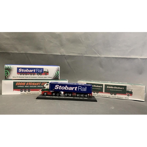 41 - 3 Eddie Stobart lorries, boxed and in mint condition, scale 1:76, die cast metal  
  
 
 Volvo FH Sk... 