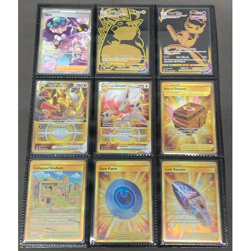 48 - Pokemon Lost Origin, incomplete set of 85 pack pulled mint cards including 
 
 All 6 gold secret rar... 