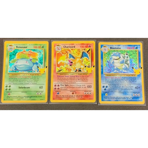 50 - Pokemon English 25th celebrations 3 pack pulled mint cards, Final Evolution 
 
 
 
  
 
 
 Charizard... 