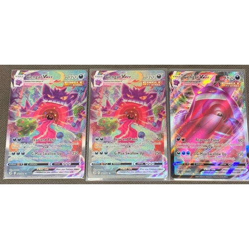 52 - Pokemon Fusion strike x 3 pack pulled mint cards 
 
 
 
  
 
 
 Gengar V max 157/264  
 Gengar V max... 