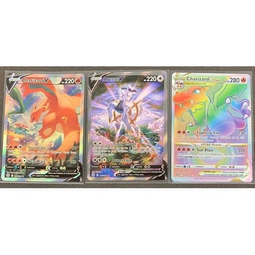 54 - Pokemon Brilliant skies x 3 pack pulled mint cards, 
 
 
 
  
 
 
 Charizard V star Rainbow 174/172 ... 