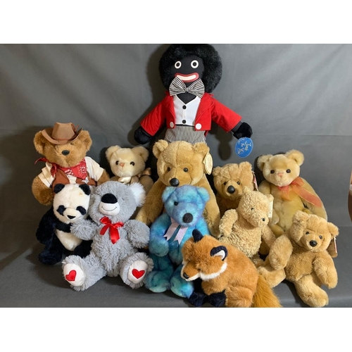 35 - 12 assorted stuffed toy bears 