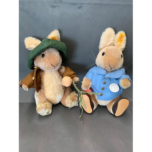 1 - A Steiff Peter Rabbit  - 100 years of Peter Rabbit, together with Benjamin Bunny