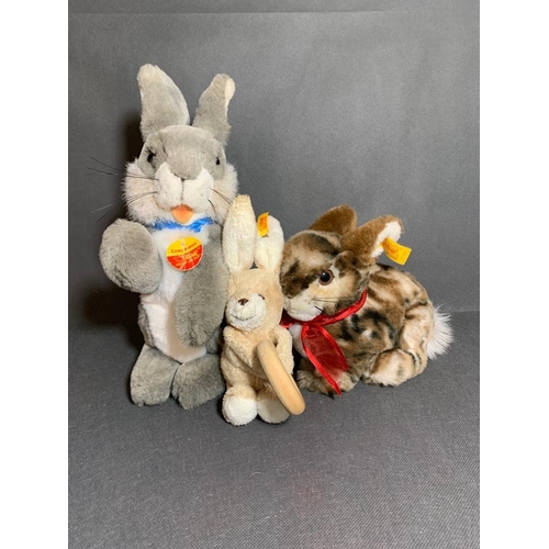 18 - 3 x Steiff Bunnies