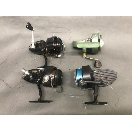 43 - Pair of Intrepid 'Continental' fixed spool reels and a pair of Mitchell 300 fixed spool fishing reel... 