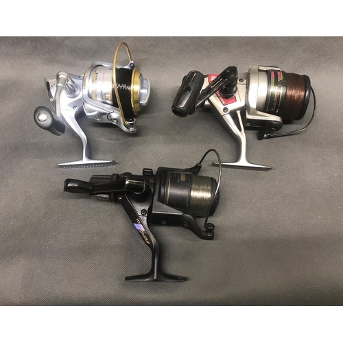 44 - Shimano Auero-Match fixed spool fishing reel, Stillwater GF 5000 fixed spool (As new) and Daiwa MG 2... 