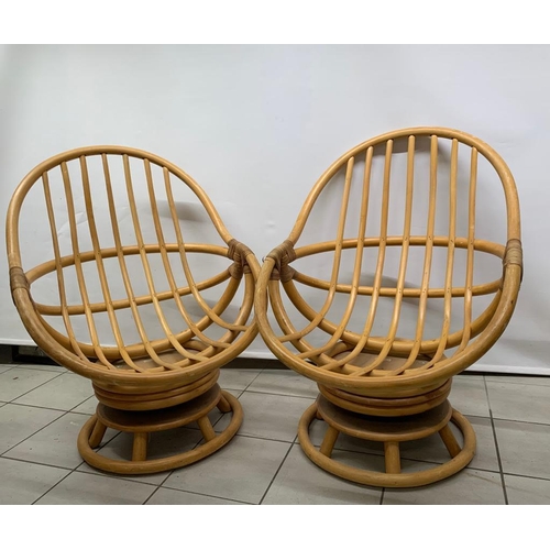 451 - A pair of 1970s Angraves bamboo chairs