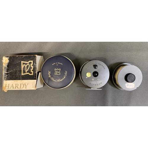 65 - Hardy ''Marquis Salmon'' No.1 fly fishing reel fitted with a WF-10-S line and comes with spare spool... 