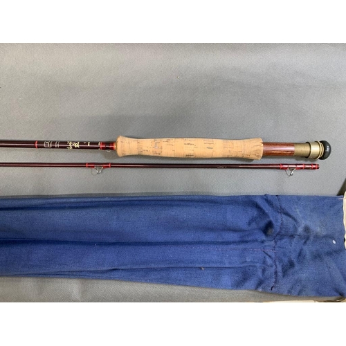 77 - Hardy fishing rod ''The Classic'' 2 piece 9 foot graphite fly fishing rod, weight 5/6 in bag, VGC


... 