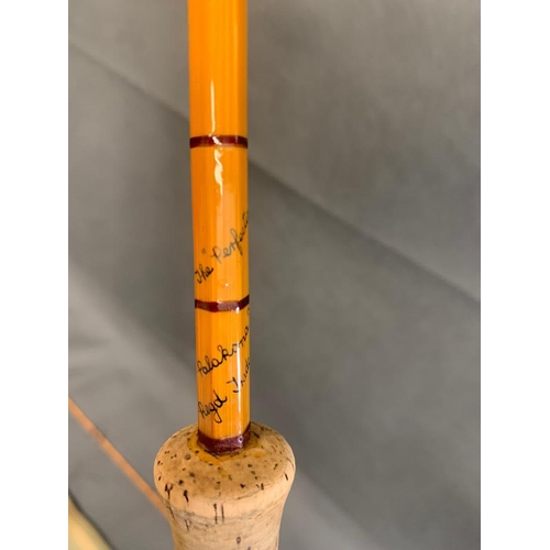 Hardy - Pefection - 2 piece Palakona fly fishing rod 8'6 in very good  condition with mob No. H15857