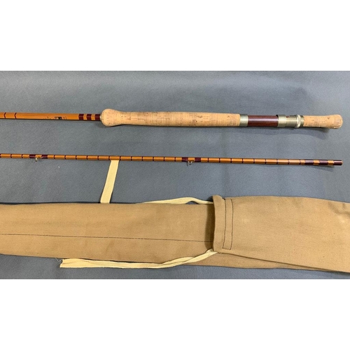 92 - Bruce and Walker Hexagraph 2 piece carbon fly rod 10'6'' #7-9 weight (looks like split cane) ''The W... 