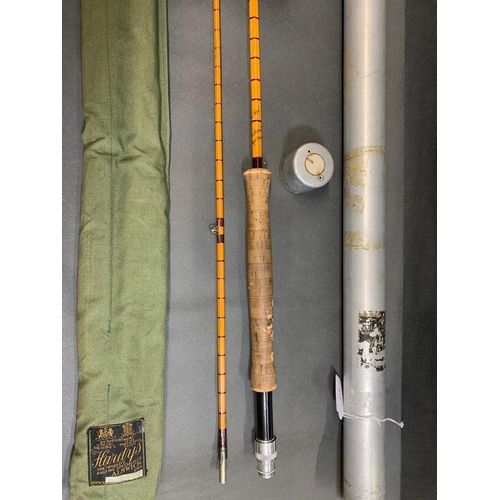 Hardy ''The Pope'' 2 piece Palakona fly fishing rod 10 foot. No. H53846 in  MOB and alloy tube, VGC.