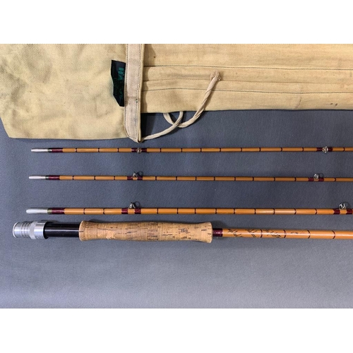 108 - Hardy ''The Gold Medal'' Palakona fly fishing rod 3 piece 9'6'' 6 weight with spare top. No. H67879 ... 