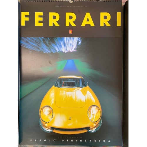 165 - 2 x vintage Ferrari calenders 1995 and 1996, both in mint condition