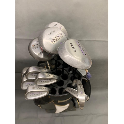 198 - Fazer Contender series 11, lady gold set of clubs 
  
  
 
 
 
 
 
 
 
 Irons 3-5,6,7,8,9, PW and SW... 