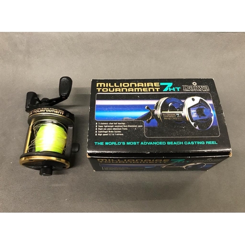 58 - Daiwa 'Millionaire' Tournament 7HT Multiplier fishing reel, boxed. In good condition