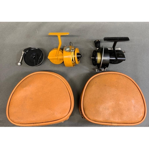 71 - A pair of Mitchell C.A.P 315 fixed spool fishing reels with spare spool. In completely unblemished c... 