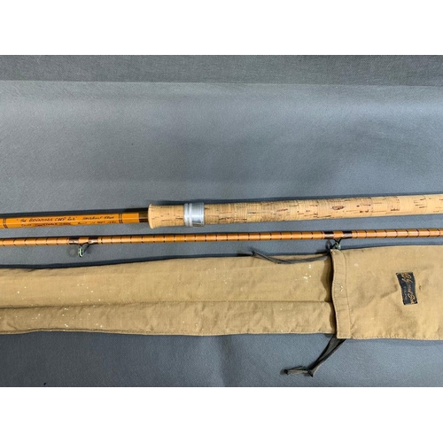 81 - BJ James and Son, bag containing a Ben Woods carp fishing rod built on Cliff constable cane, needs i... 